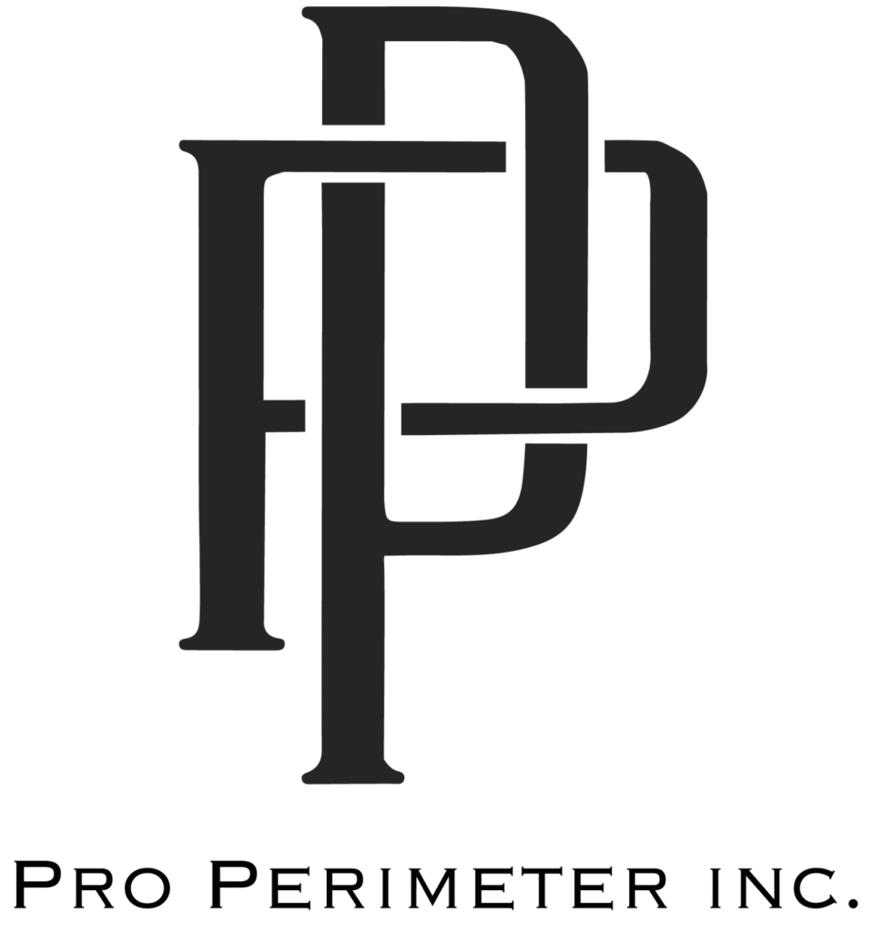 Pro Perimeter white outline logo